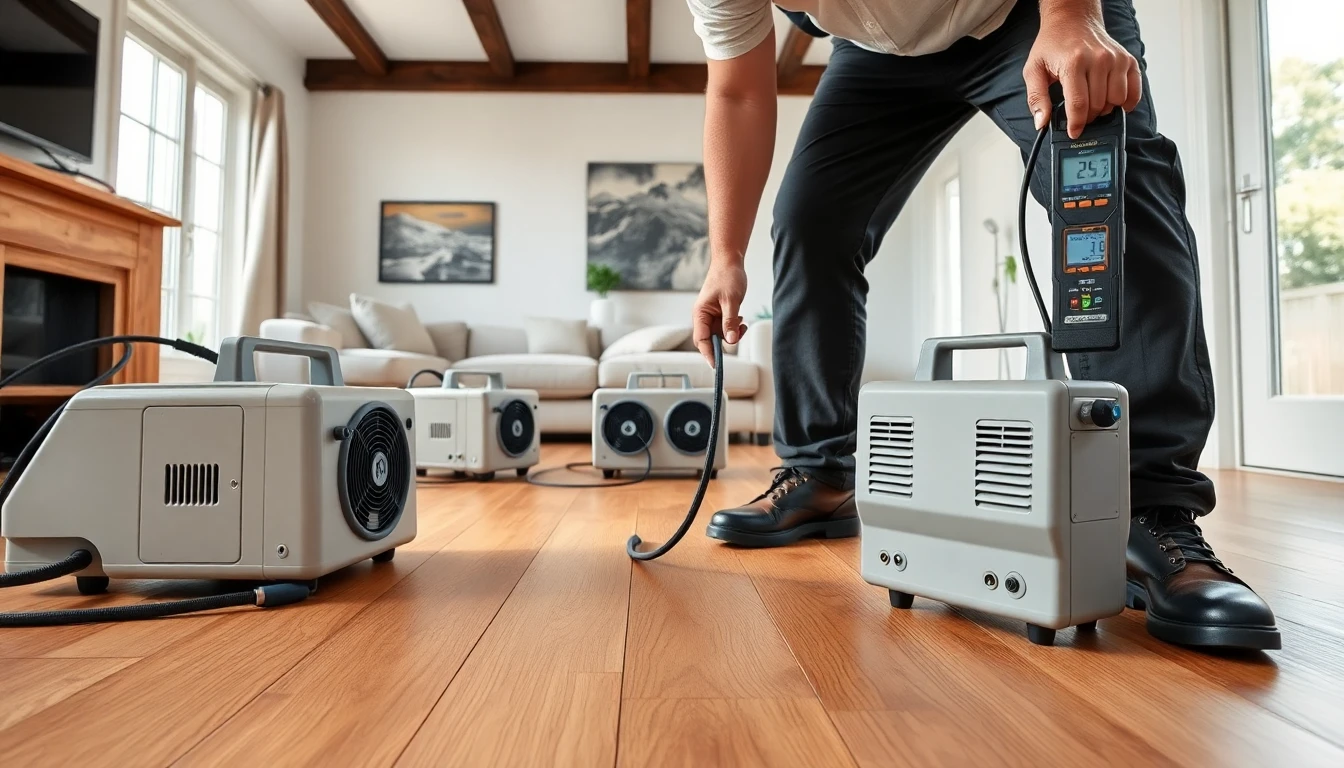 Hardwood Floor Drying